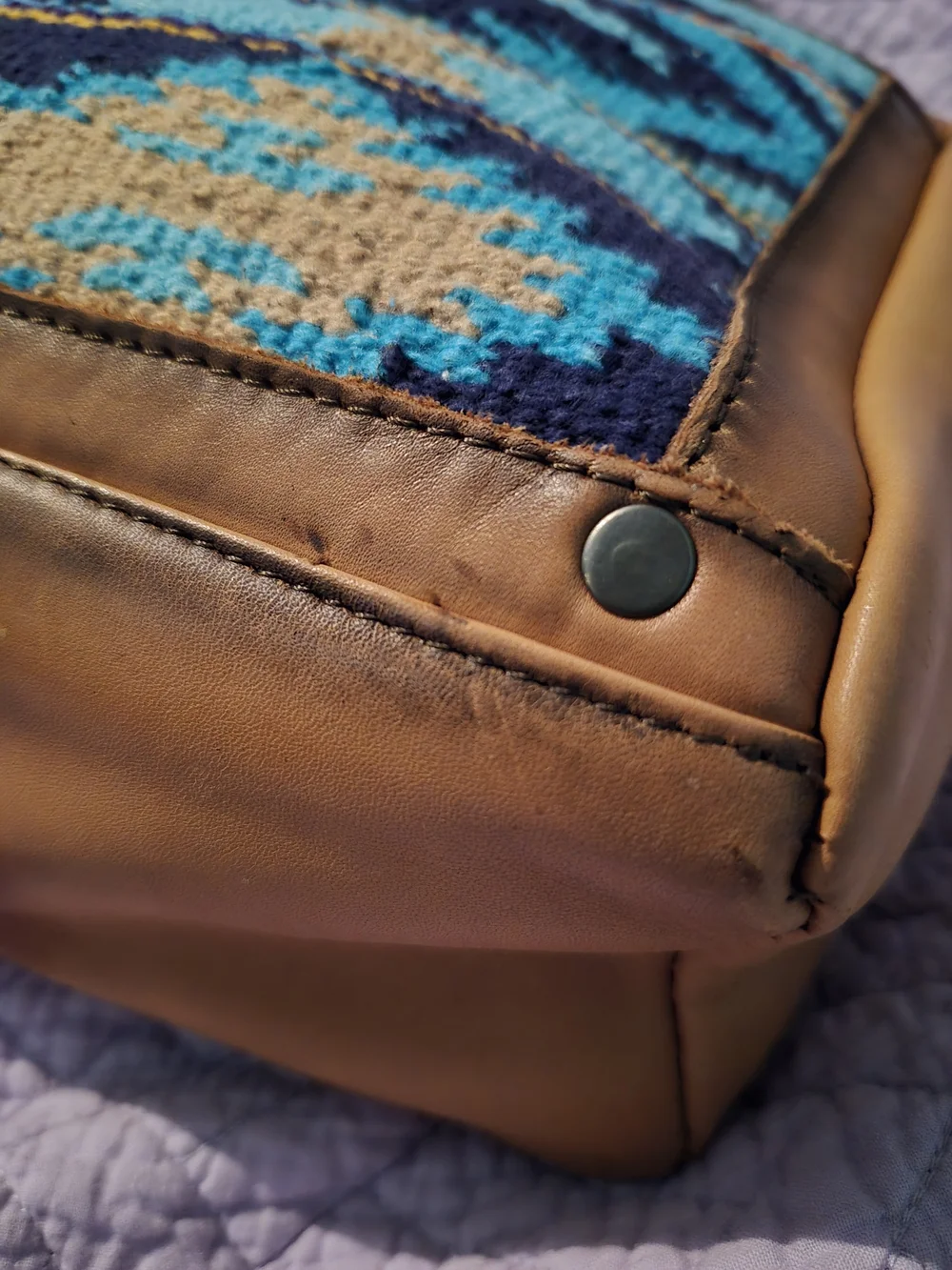 STS Ranchwear Mojave Sky Satchel Multi/Blue Aztec